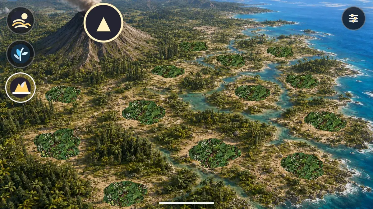 Peekasaurus excavation map with hidden dinosaur finds